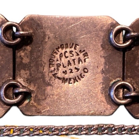 Mexican Panel Bracelet. 925 Silver - Picture 5 of 6